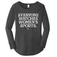 Everyone watches wo's sports Women's Perfect Tri Tunic Long Sleeve Shirt