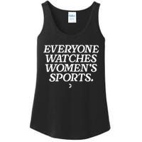 Everyone watches wo's sports Ladies Essential Tank