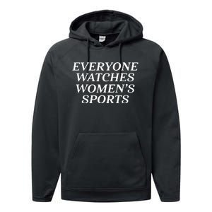 Everyone Watches Women Sports Women Sports Motivational Performance Fleece Hoodie