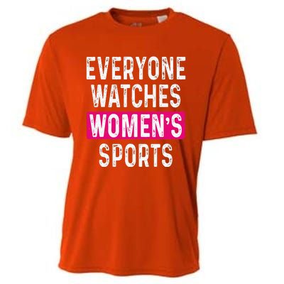 Everyone Watches Women Sports Supports Cooling Performance Crew T-Shirt