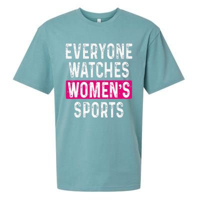 Everyone Watches Women Sports Supports Sueded Cloud Jersey T-Shirt