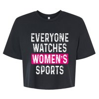 Everyone Watches Women Sports Supports Bella+Canvas Jersey Crop Tee