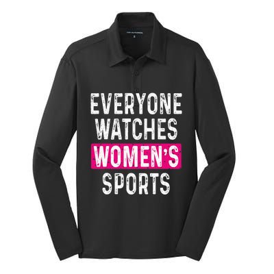 Everyone Watches Women Sports Supports Silk Touch Performance Long Sleeve Polo