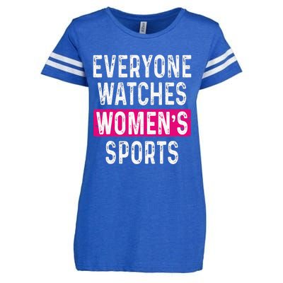 Everyone Watches Women Sports Supports Enza Ladies Jersey Football T-Shirt