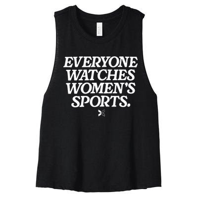 Everyone Watches Women Sports Women's Racerback Cropped Tank