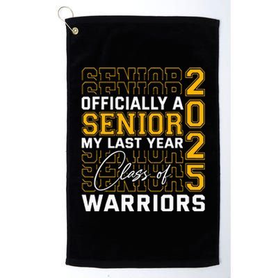 Eastern Wayne Warriors Officially A Senior Platinum Collection Golf Towel