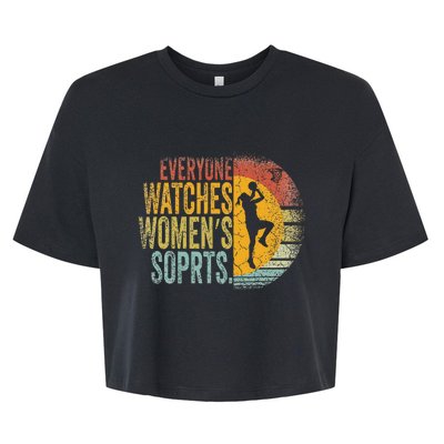 Everyone Watches Women Sports Basketball Bella+Canvas Jersey Crop Tee