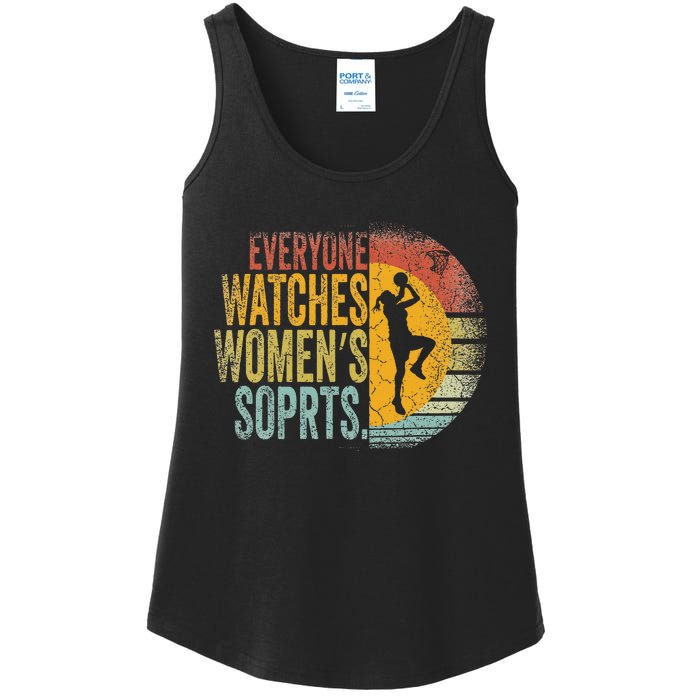 Everyone Watches Women Sports Basketball Ladies Essential Tank