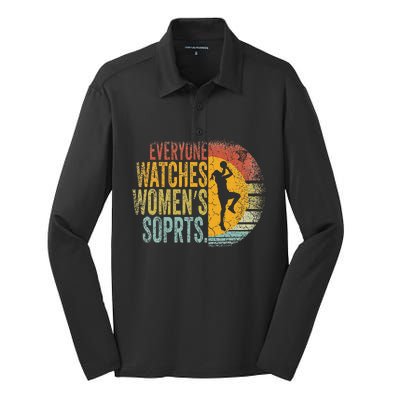 Everyone Watches Women Sports Basketball Silk Touch Performance Long Sleeve Polo