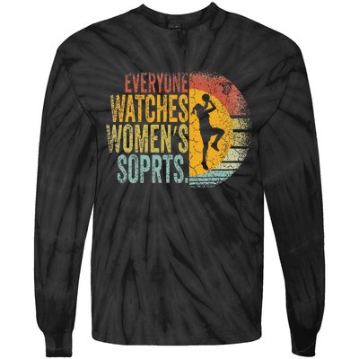 Everyone Watches Women Sports Basketball Tie-Dye Long Sleeve Shirt