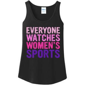 Everyone Watches Women Sports Support Ladies Essential Tank