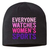 Everyone Watches Women Sports Support Sustainable Beanie