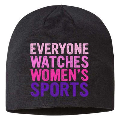 Everyone Watches Women Sports Support Sustainable Beanie