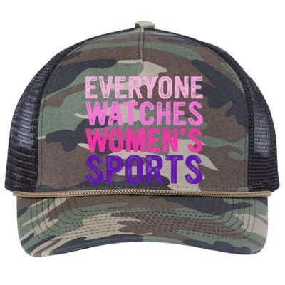 Everyone Watches Women Sports Support Retro Rope Trucker Hat Cap