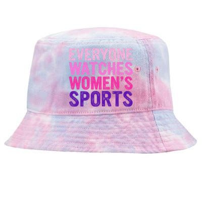 Everyone Watches Women Sports Support Tie-Dyed Bucket Hat