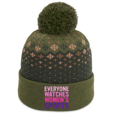 Everyone Watches Women Sports Support The Baniff Cuffed Pom Beanie