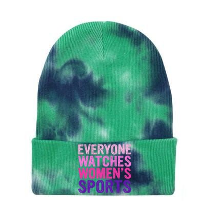 Everyone Watches Women Sports Support Tie Dye 12in Knit Beanie