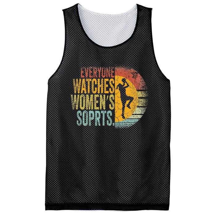 Everyone Watches Women Sports Funny Basketball Mesh Reversible Basketball Jersey Tank