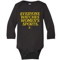 Everyone Watches Womens Sports Baby Long Sleeve Bodysuit