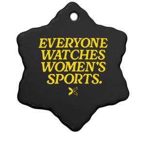 Everyone Watches Womens Sports Ceramic Star Ornament