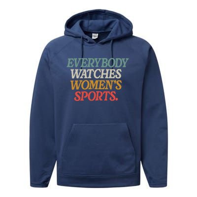 Everybody Watches Wo Sports Performance Fleece Hoodie