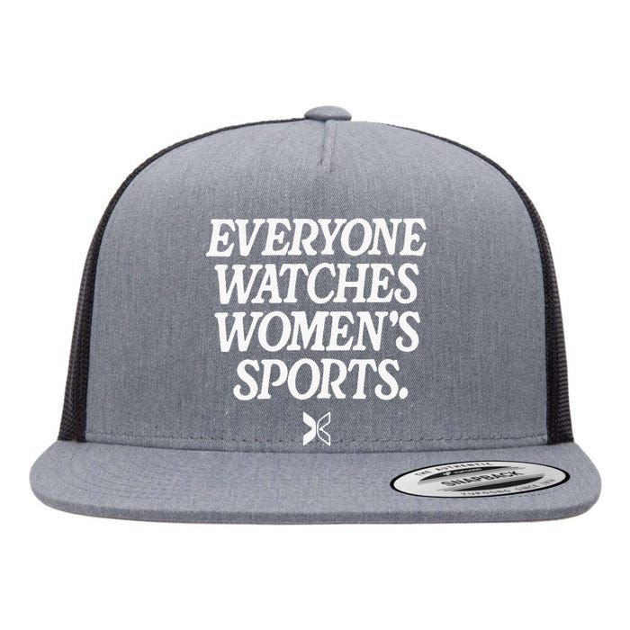 Everyone Watches Women Sports Flat Bill Trucker Hat