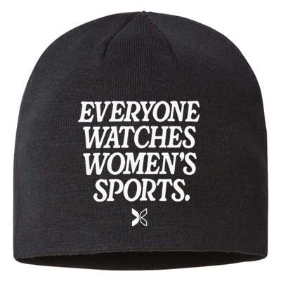 Everyone Watches Women Sports Sustainable Beanie