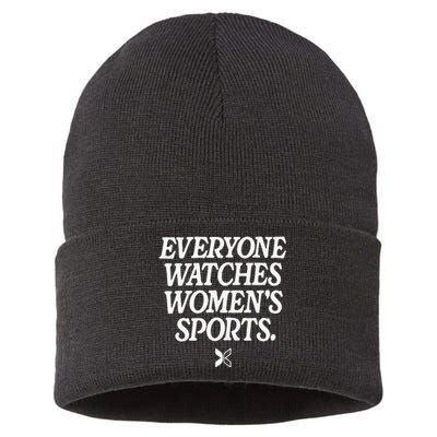 Everyone Watches Women Sports Sustainable Knit Beanie