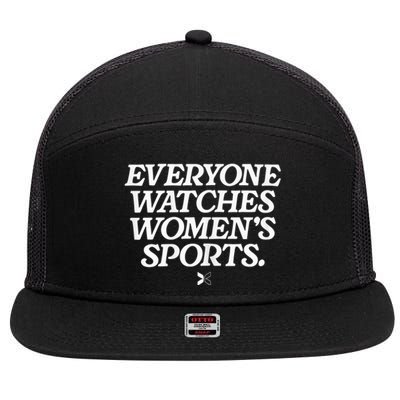 Everyone Watches Women S Sports 7 Panel Mesh Trucker Snapback Hat