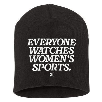 Everyone Watches Women S Sports Short Acrylic Beanie