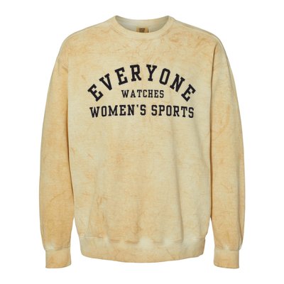 Everyone Watches Women Sports Colorblast Crewneck Sweatshirt