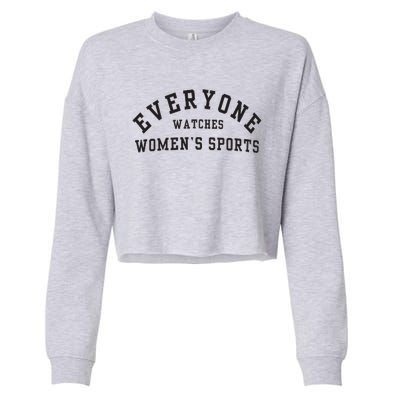 Everyone Watches Women Sports Cropped Pullover Crew