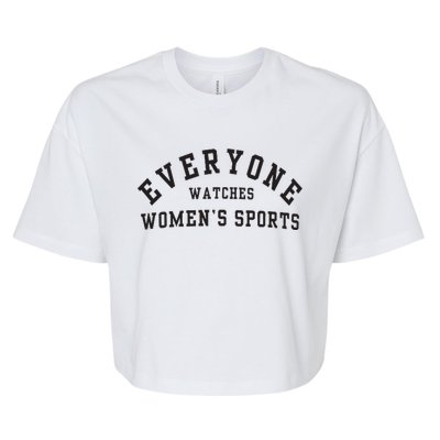 Everyone Watches Women Sports Bella+Canvas Jersey Crop Tee