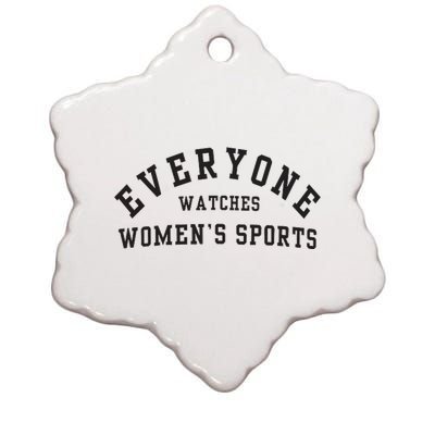 Everyone Watches Women Sports Ceramic Star Ornament