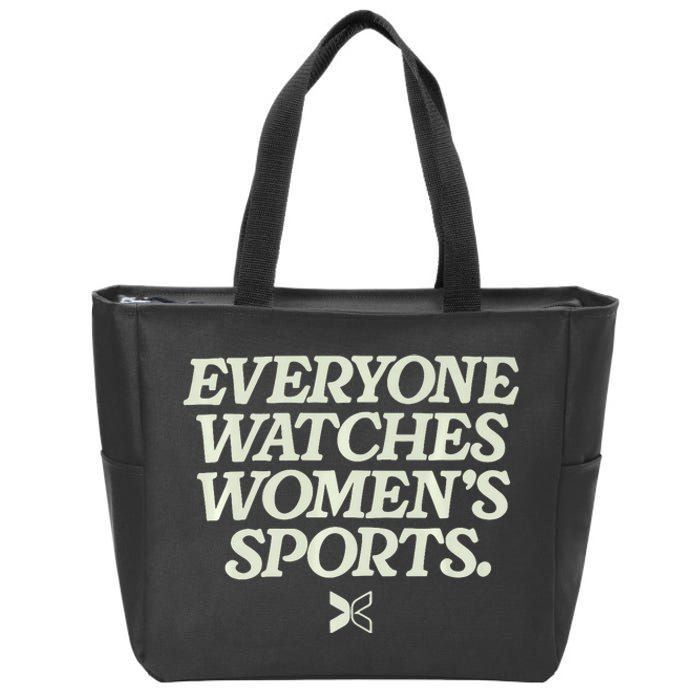 Everyone Watches Women Sports Zip Tote Bag