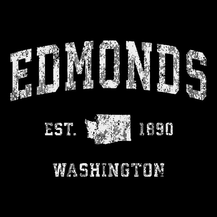 Edmonds Washington Wa Vintage Athletic Sports Design Hoodie