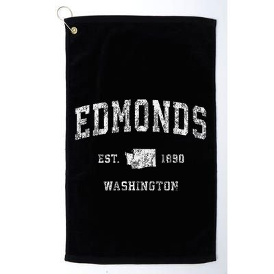 Edmonds Washington Wa Vintage Athletic Sports Design Golf Towel