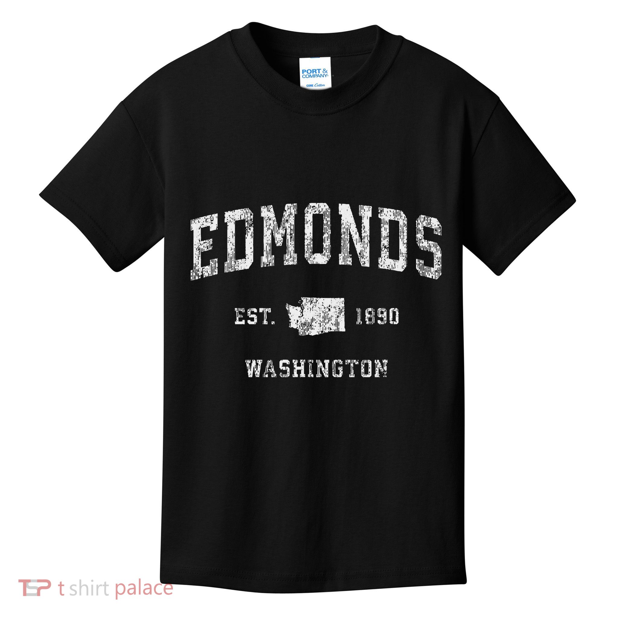 Edmonds Washington Wa Vintage Athletic Sports Design Kids T-Shirt
