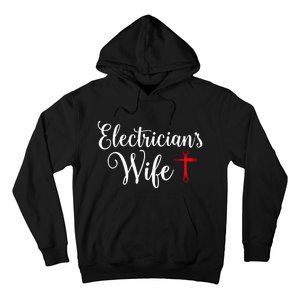 Electricians Wife who loves Funny Electrician Husband Hoodie