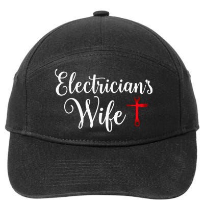 Electricians Wife who loves Funny Electrician Husband 7-Panel Snapback Hat