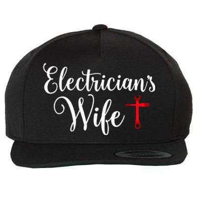 Electricians Wife who loves Funny Electrician Husband Wool Snapback Cap