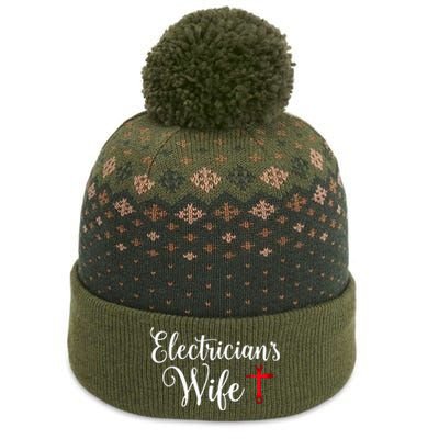 Electricians Wife who loves Funny Electrician Husband The Baniff Cuffed Pom Beanie