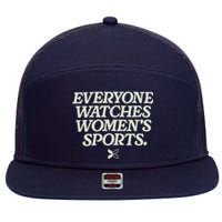 Everyone Watches Women Sports 7 Panel Mesh Trucker Snapback Hat