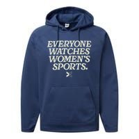 Everyone Watches Women Sports Performance Fleece Hoodie