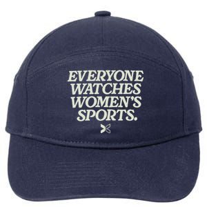 Everyone Watches Women Sports 7-Panel Snapback Hat