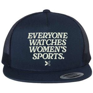 Everyone Watches Women Sports Flat Bill Trucker Hat