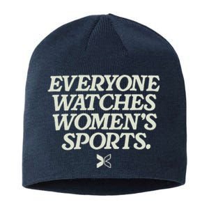 Everyone Watches Women Sports Sustainable Beanie