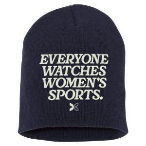 Everyone Watches Women Sports Short Acrylic Beanie