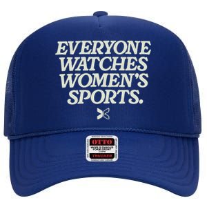 Everyone Watches Women Sports High Crown Mesh Back Trucker Hat