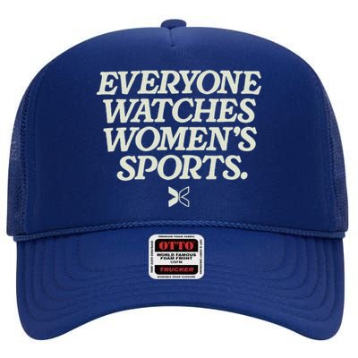 Everyone Watches Women Sports High Crown Mesh Back Trucker Hat